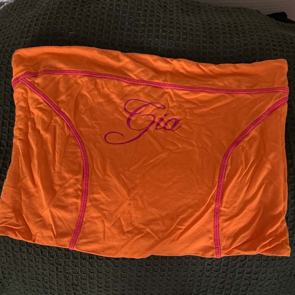 Gia Orange Crop Top